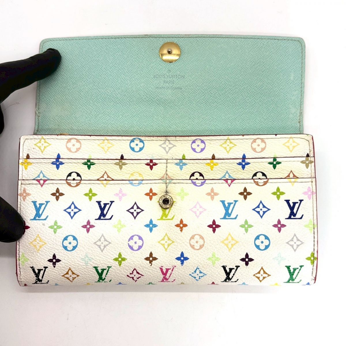 色彩は余白に踊る】 LOUIS VUITTON 長財布 モノグラム マルチカラー