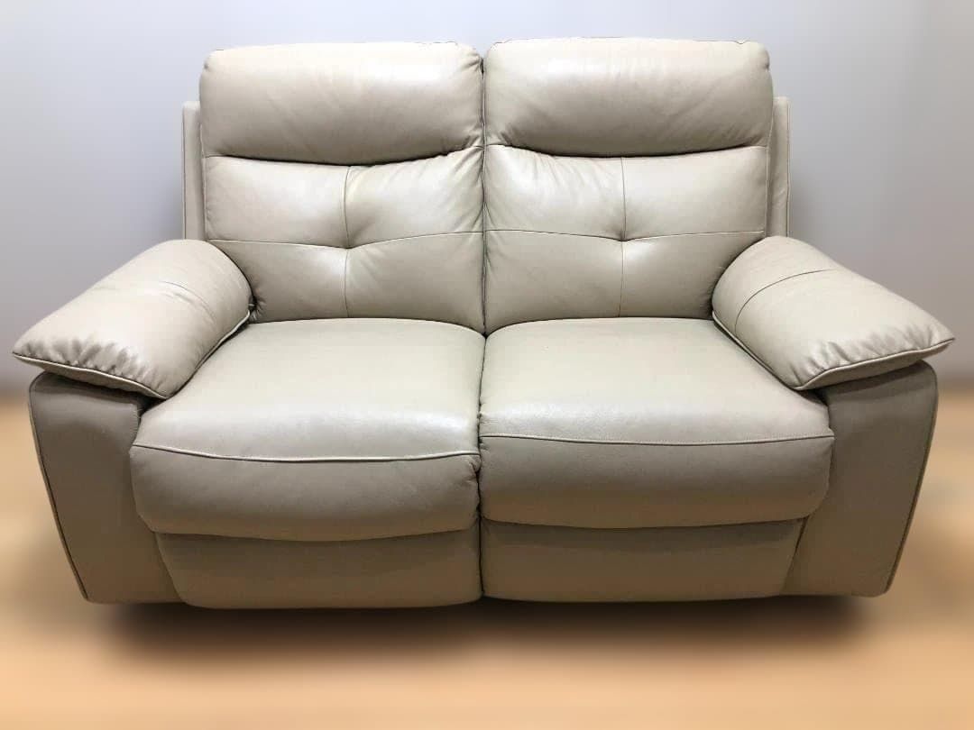 美品 関家具 ソファ 電動 ソファー 2人掛け ライデル 88106-4