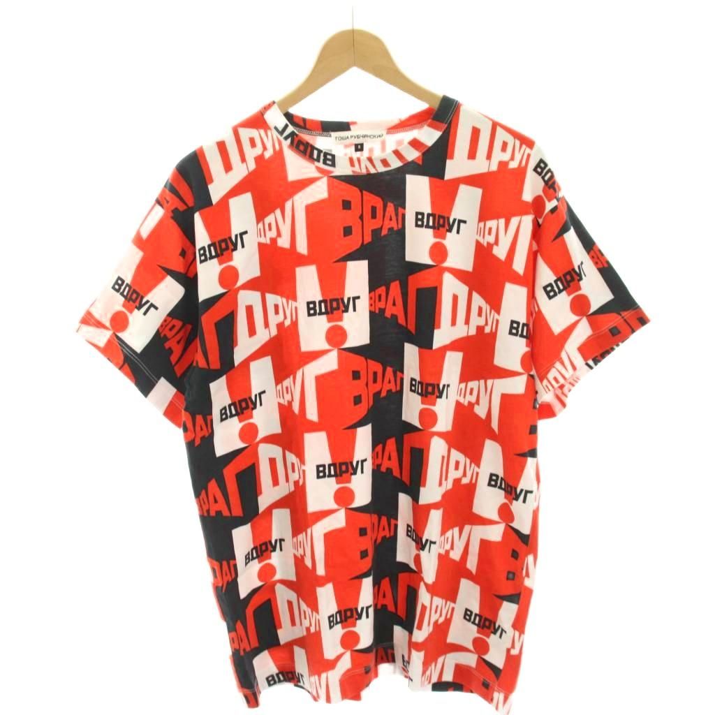 ゴーシャ ラブチンスキー Gosha Rubchinskiy Tシャツ カットオフ 総柄 