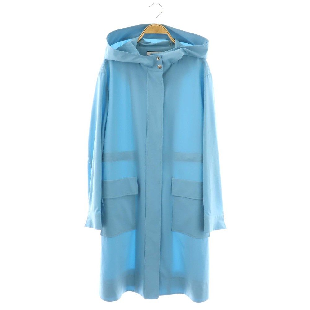 フォクシーニューヨーク FOXEY NEW YORK COAT RAINY PARKA コート レインコート フーディ 40 ライトブルー 9361 /CX ■GY62