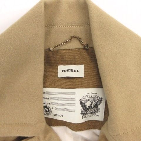 ディーゼル DIESEL Pコート ジャケット ダブル ウール M ベージュ /FF ■GY62
