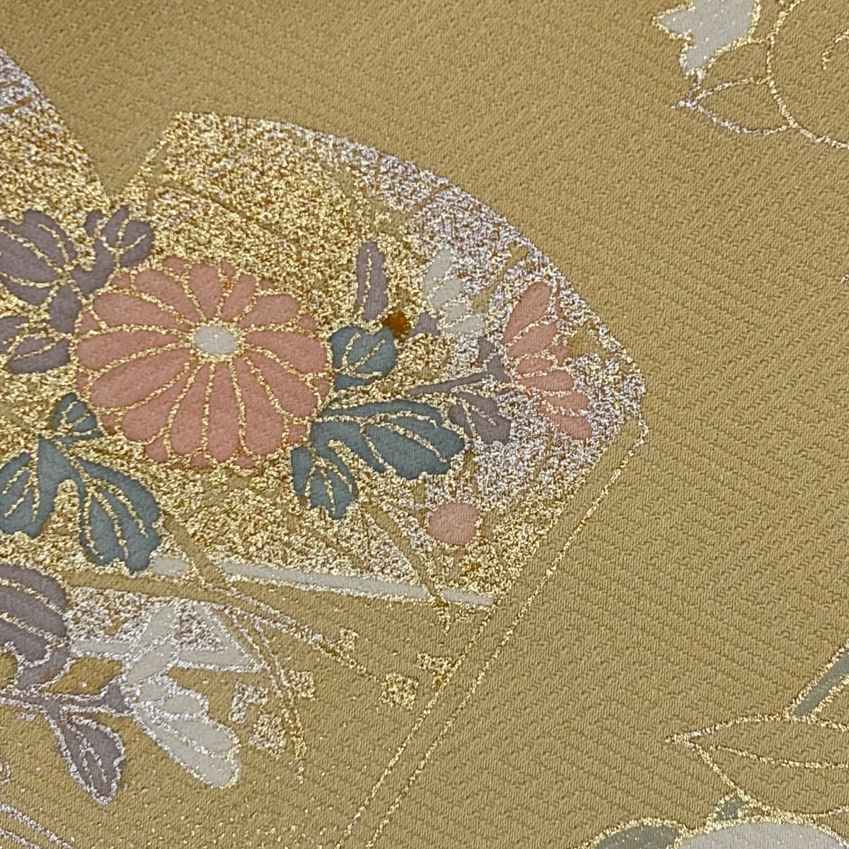 美品】 訪問着 身丈163.5cm 裄丈65cm M 袷 雪輪 冊子 刺繍 金銀彩