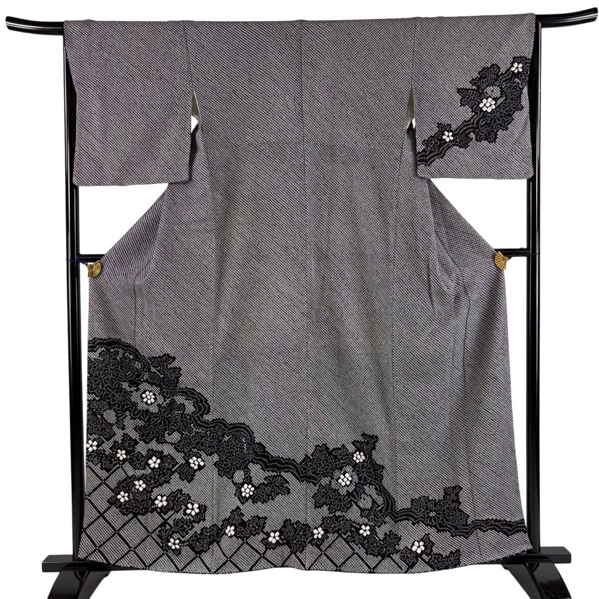 訪問着 身丈158cm 裄丈63cm 正絹 名品 【中古】 週替わりSALE第一弾！】正絹一珍染訪問着 ≪御仕立て上がり・中古品