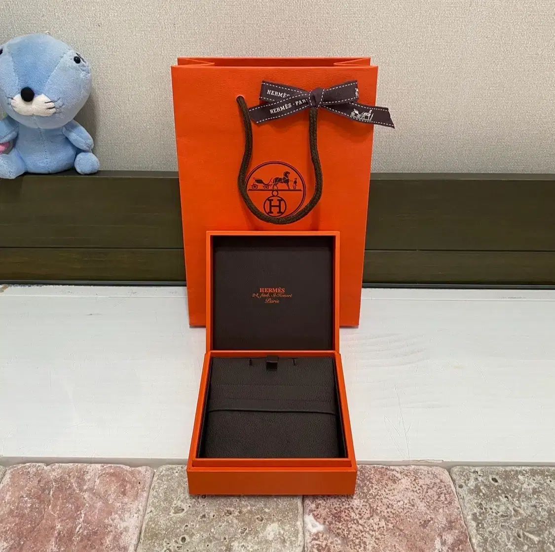 エルメス ネックレス ケース + リボン + お買い物バッグ - メルカリ
