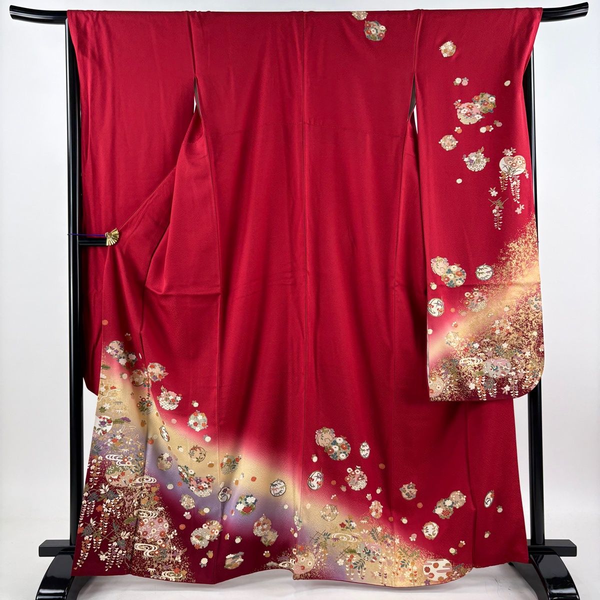 振袖 身丈167cm 裄丈70.5cm 正絹 名品 【中古】 美品】 振袖 身丈167cm 裄丈70cm 正絹 名品 【中古】の通販 by