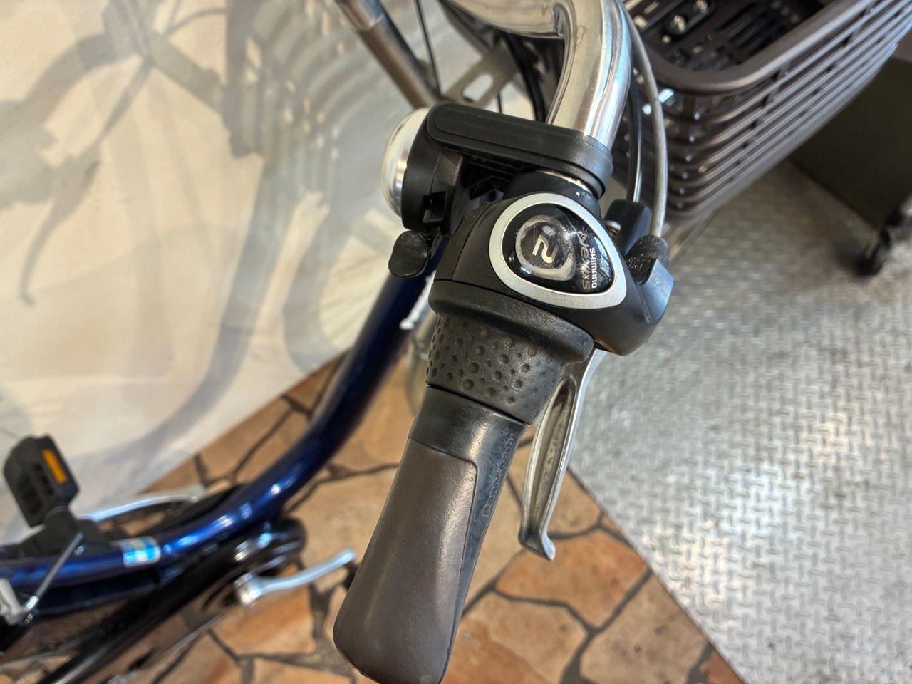 軽量モデル/整備済】Panasonic ビビ・L【前カゴ・ブレーキ一式新品 
