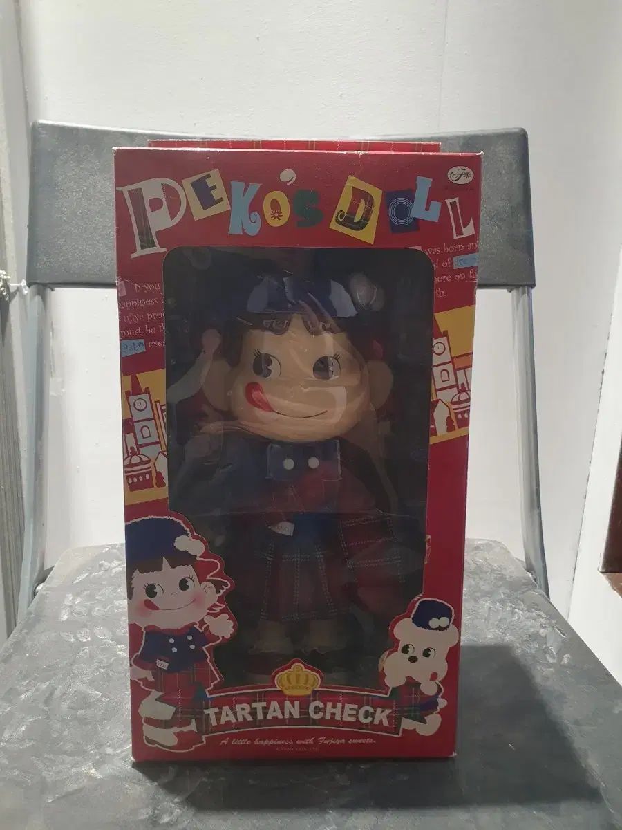 ペコドール タータンチェック ぬいぐるみ