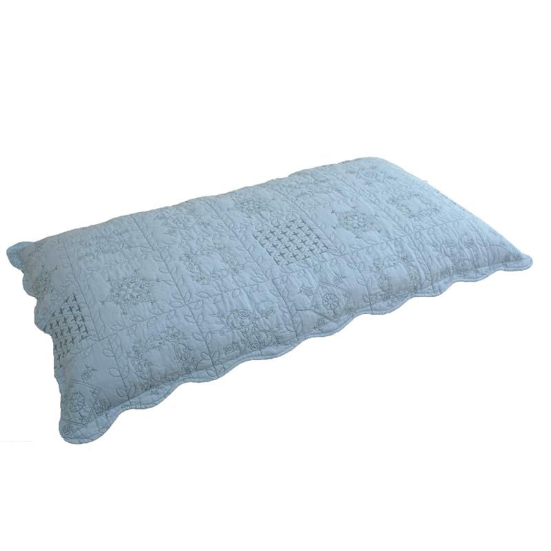 【新品】 リヴェール 長座布団カバー 2枚セット 長座布団 68×120cm用 綿100% ウォッシュキルト 水洗い キルティング 910-6812(ライトブルー) 1
