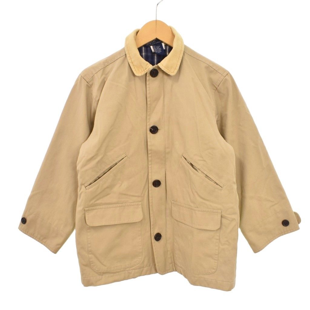 ポロ バイ ラルフローレン Polo by Ralph Lauren カバーオール ジャケット 襟コーデュロイ 7 ベージュ ■ECD003