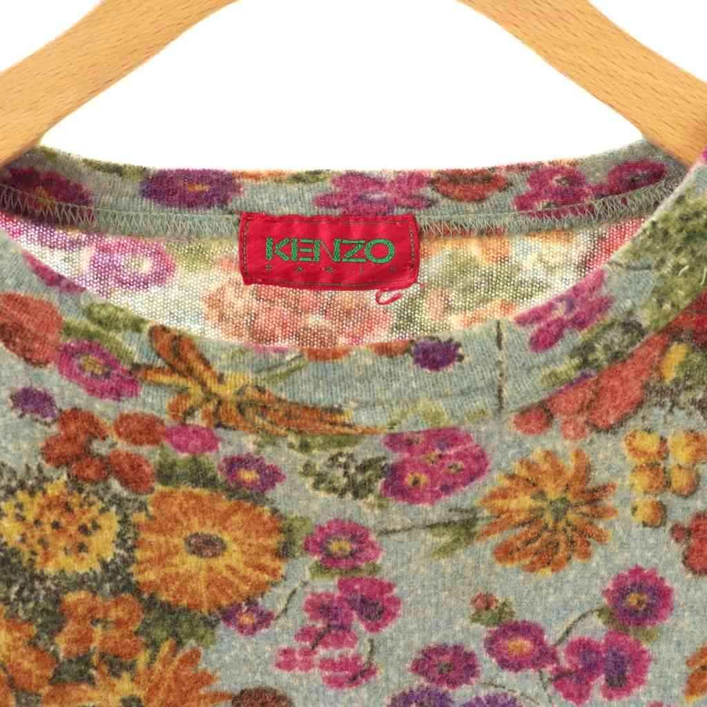 KENZO ケンゾー フラワー ニットセーター マルチカラー 美品 KENZO 