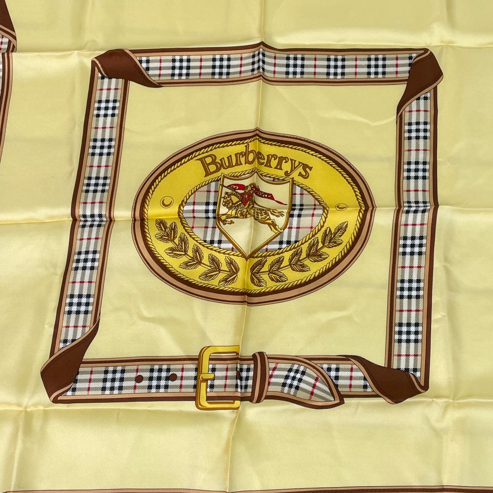 タグ有り　バーバリー ノバチェック シルクスカーフ ベージュ　秋冬春　お洒落 Burberry バーバリー スカーフ ノバチェック シルク100% ベージュ タグ