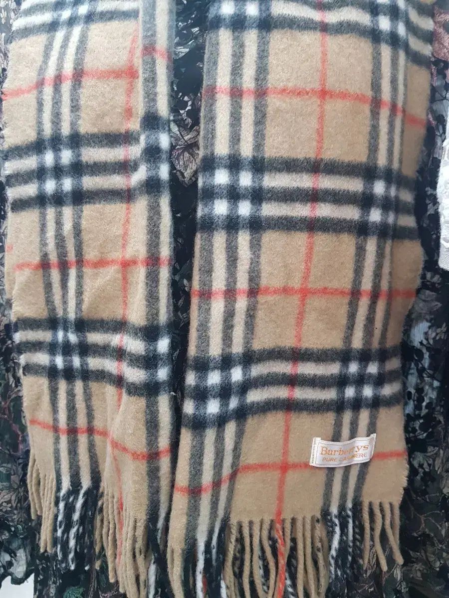 ヴィンテージ バーバリー カシミア マフラー Classic CHECK