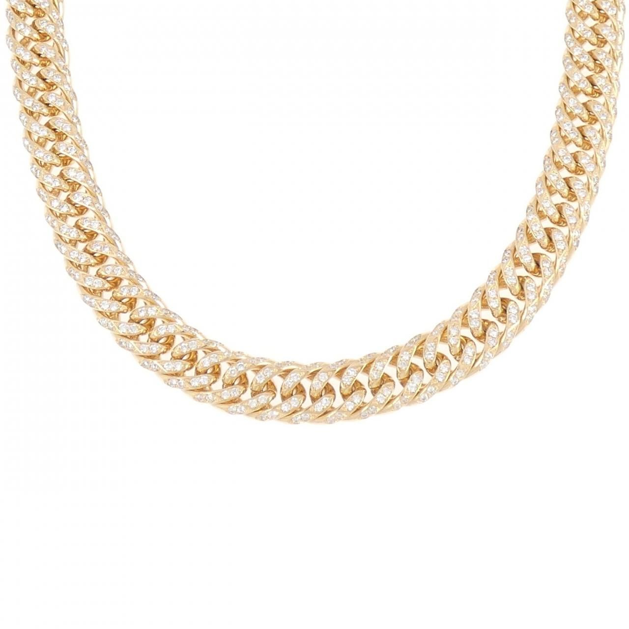 K18YG ダイヤモンド キヘイ ネックレス 5.40CT 50cm