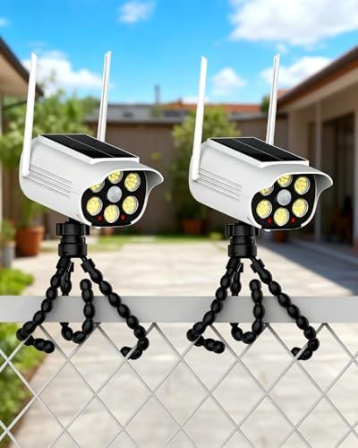 ソーラーライト 屋外 センサーライト 屋外 ソーラー 人感 人感センサー 防犯 防犯カメラ型 ダミーカメラ 赤光威嚇 超高輝度 大容量 66LED フレキシブル三脚付 USB充電可 IP65防水 昼白色 玄関 駐車場 ガーデン 柵 キャンプ用 地震 停電 津k