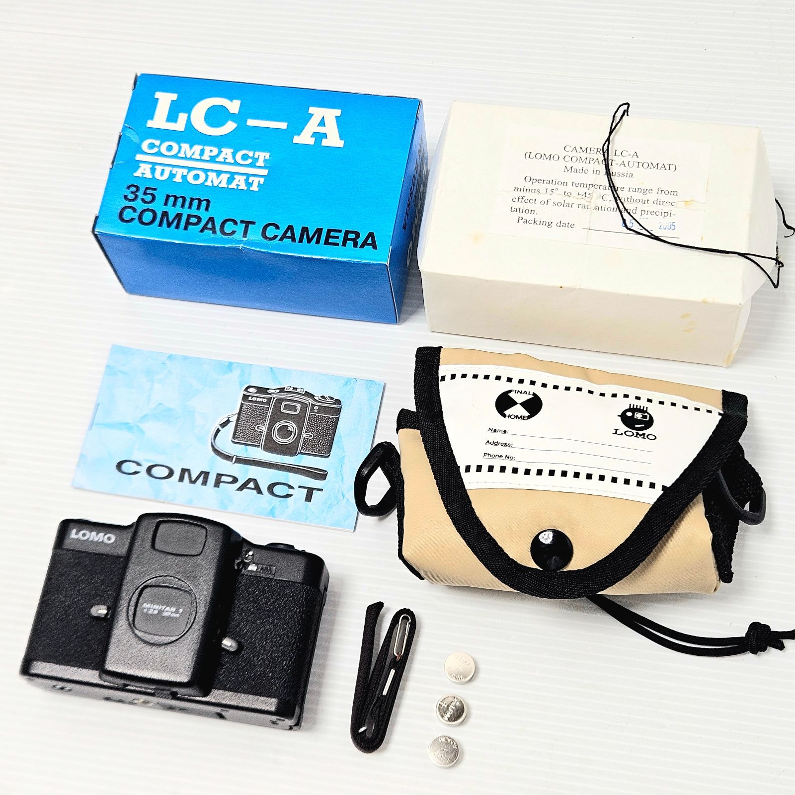 【正常動作品】LOMO LC-A コンパクトカメラ 動作確認済 露出計OK シャッター確認済 ロシア製 おまけフィルム