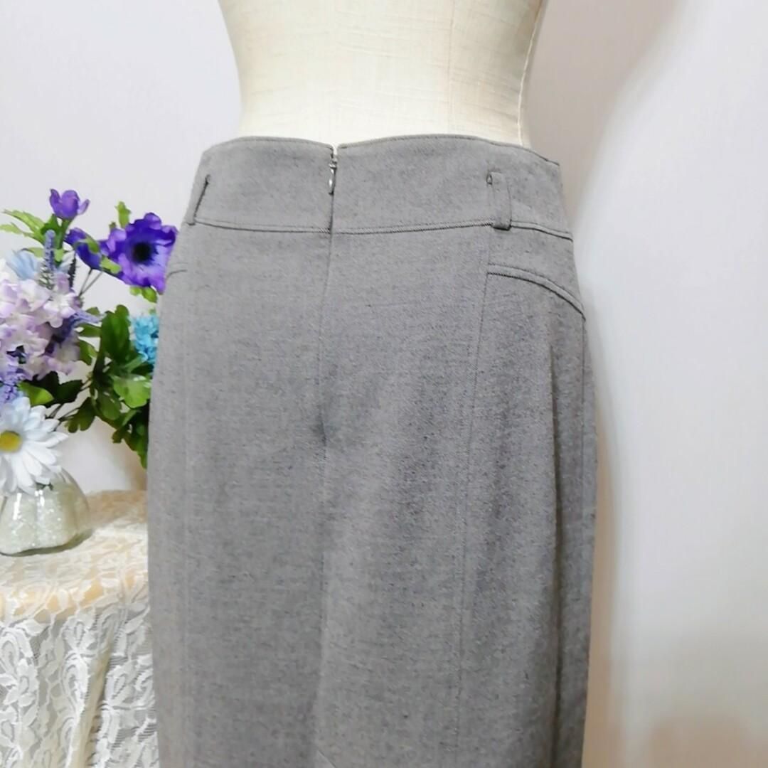 ナラカミーチェ　極上美品　ウール混　スカートスーツ　Sサイズ　グレー色系 NARACAMICIE - ナラカミーチェ 極上美品 ウール混 スカートスーツ S