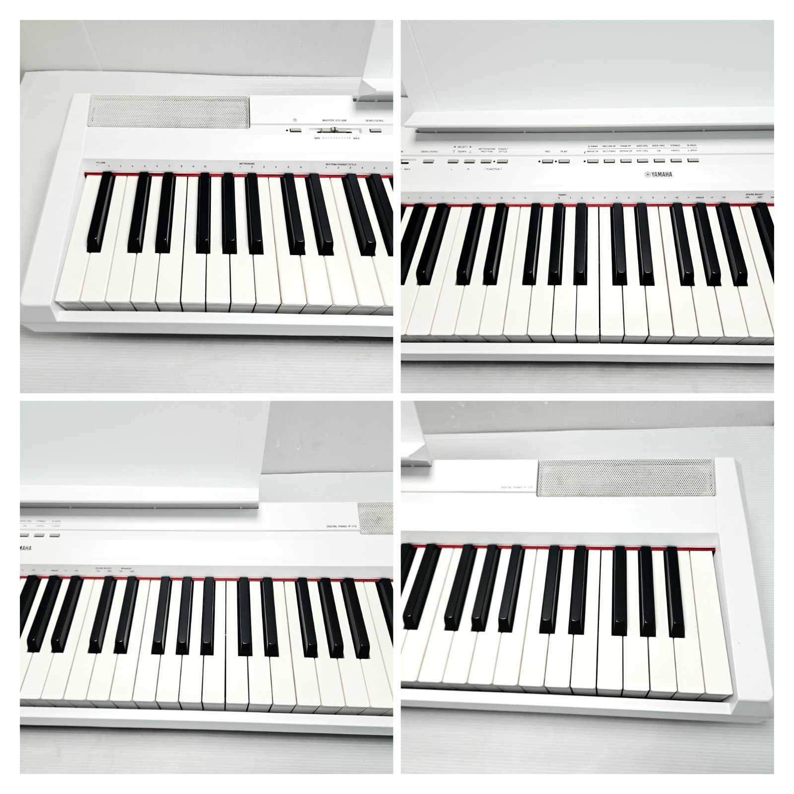 正常動作品】YAMAHA ヤマハ P-115 電子ピアノ 88鍵 ホワイト FC3A付
