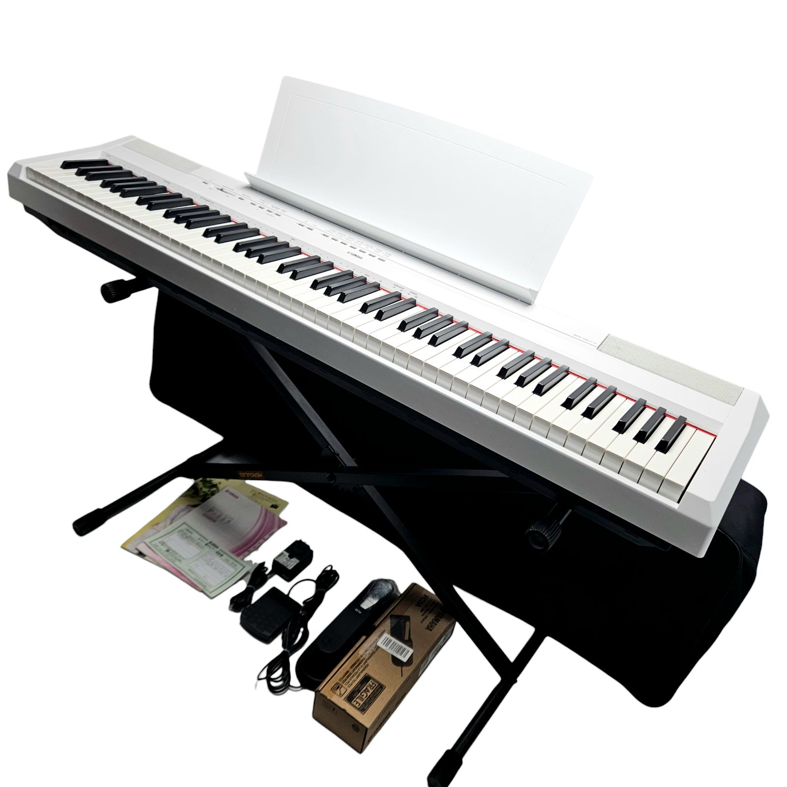 正常動作品】YAMAHA ヤマハ P-115 電子ピアノ 88鍵 ホワイト FC3A付
