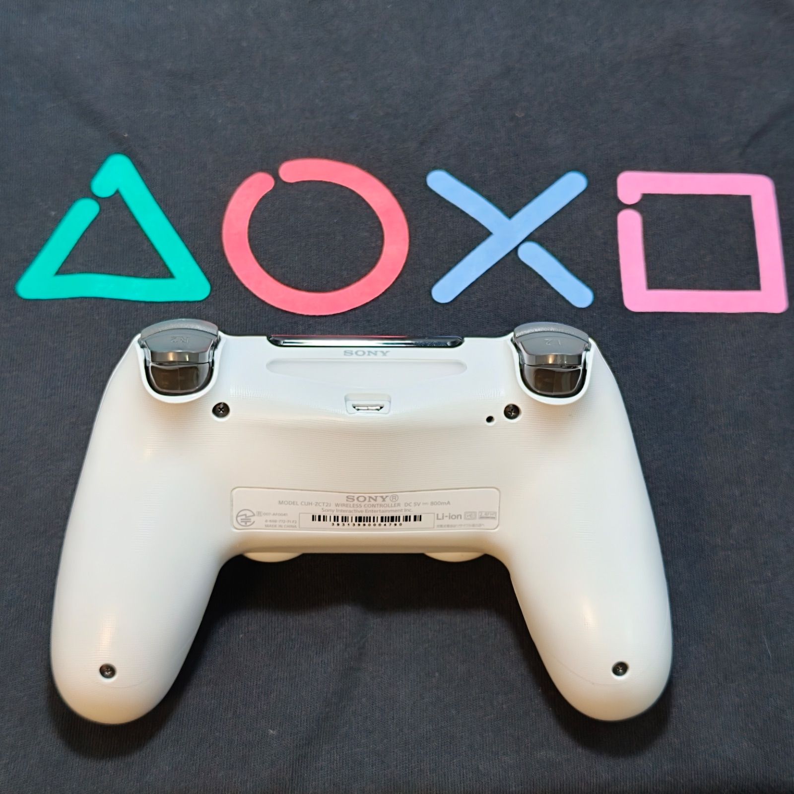 分解清掃済】PS4 純正 コントローラー ホワイト CUH-ZCT2J 動作良好