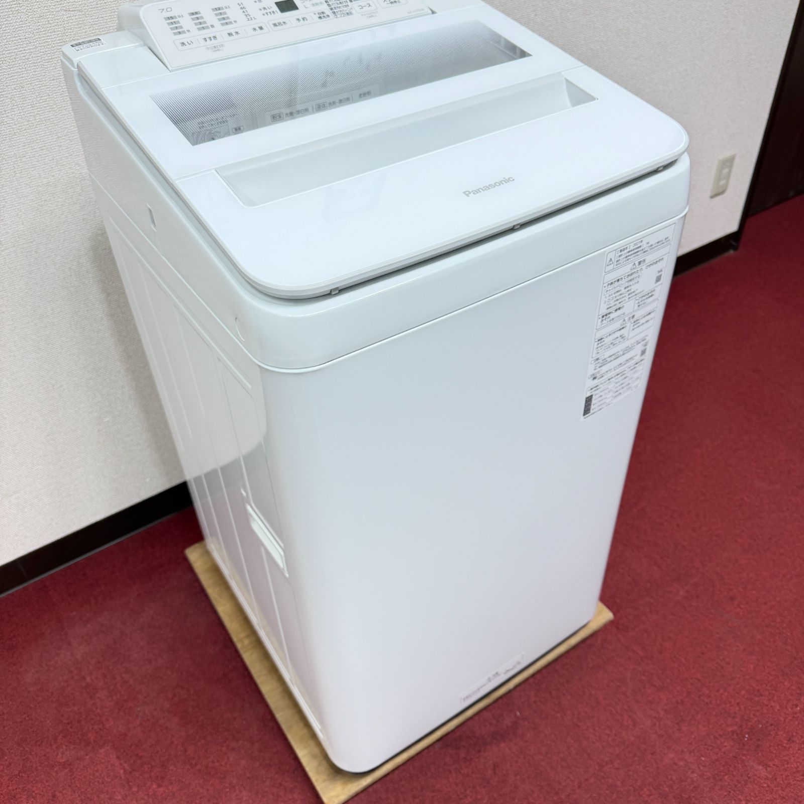 東京23区送料無料 超美品パナソニック縦型洗濯機7㎏ 2021年製 洗浄/除
