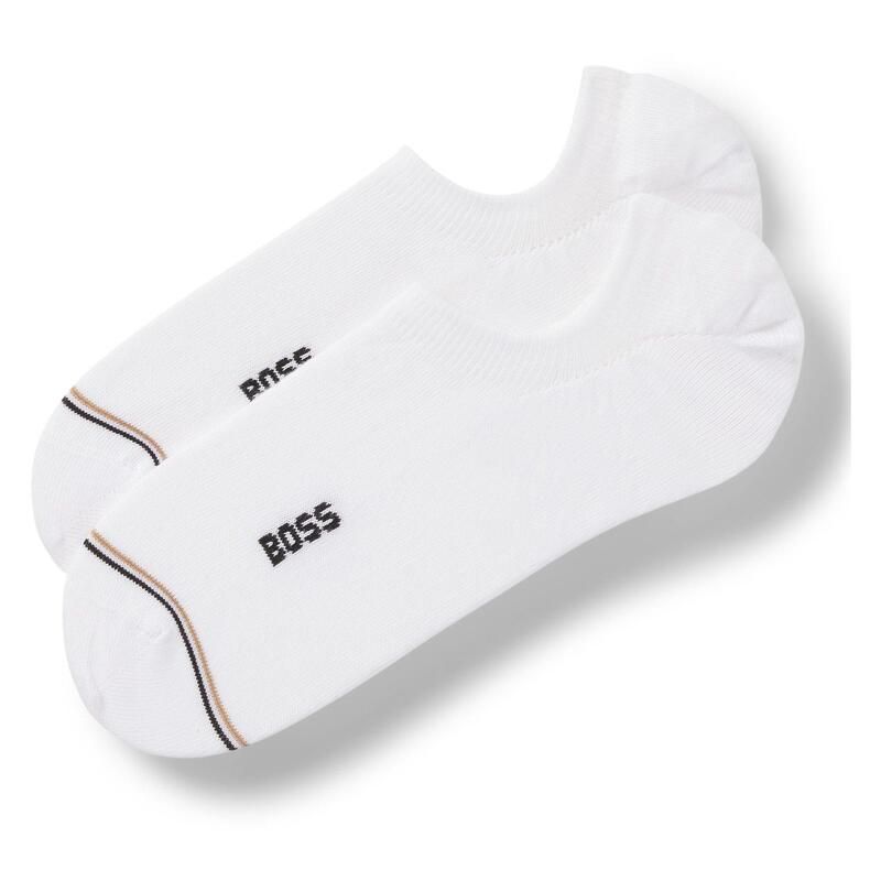 ボス メンズ アンダーウェア 靴下 Boss 2Pack Low Socks White 100 ホワイト