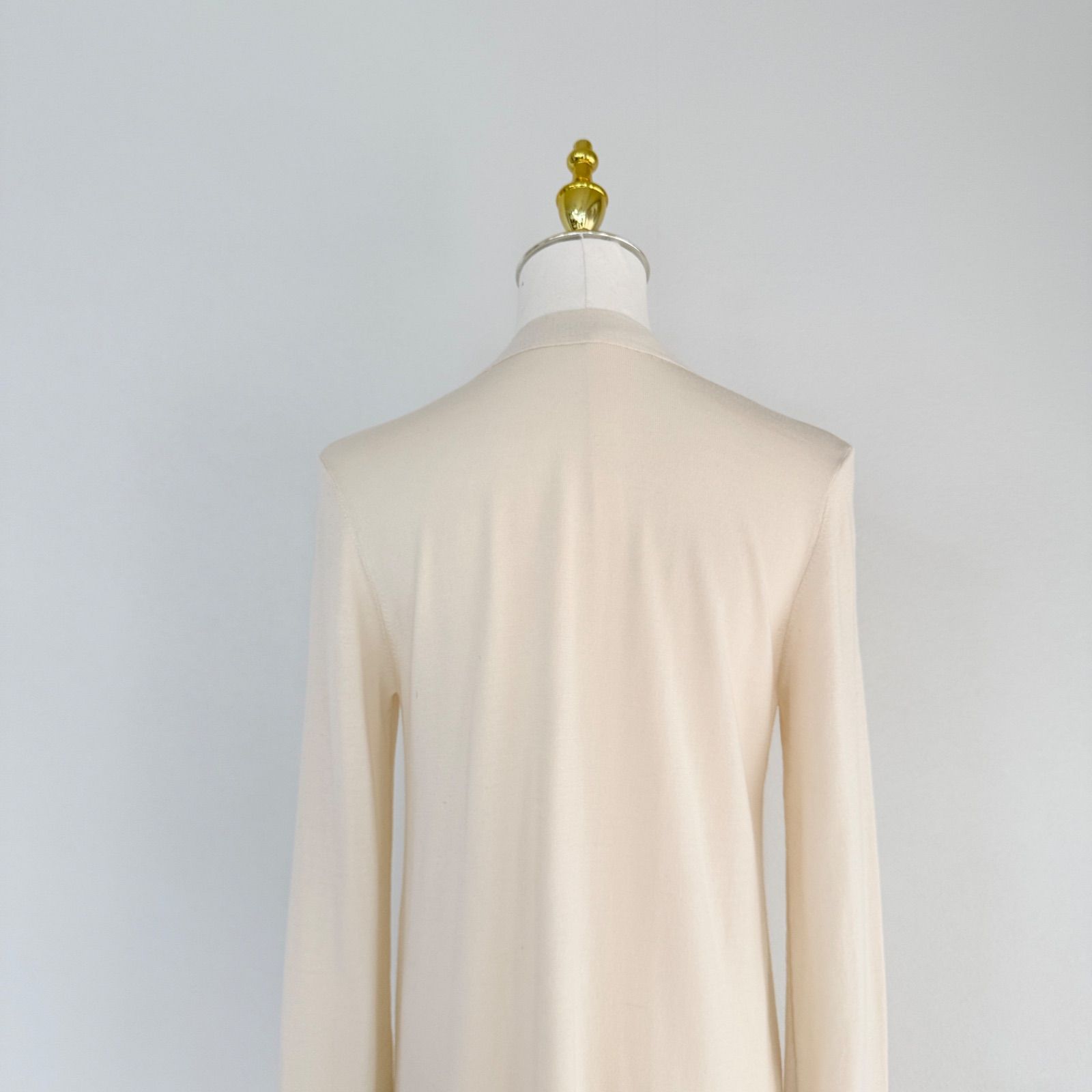 美品 FOXEY フォクシー Airy Long ウール ロング ニットカーディガン 35496 ベージュ レディース 古着 中古 USED 美品】FOXEY BOUTIQUE Cardigan(Airy Long) /フォクシーブティック