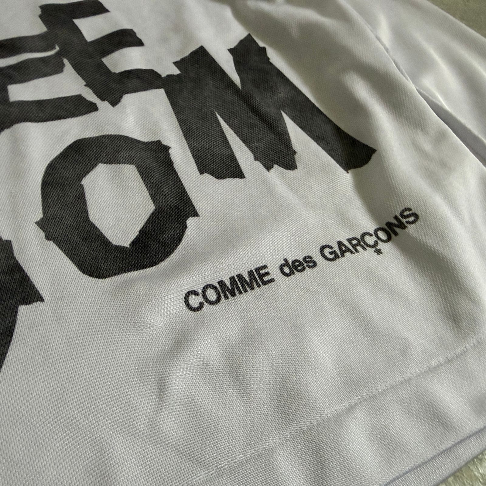 COMME des GARCONS メッセージプリント 長袖Tシャツ ロンT