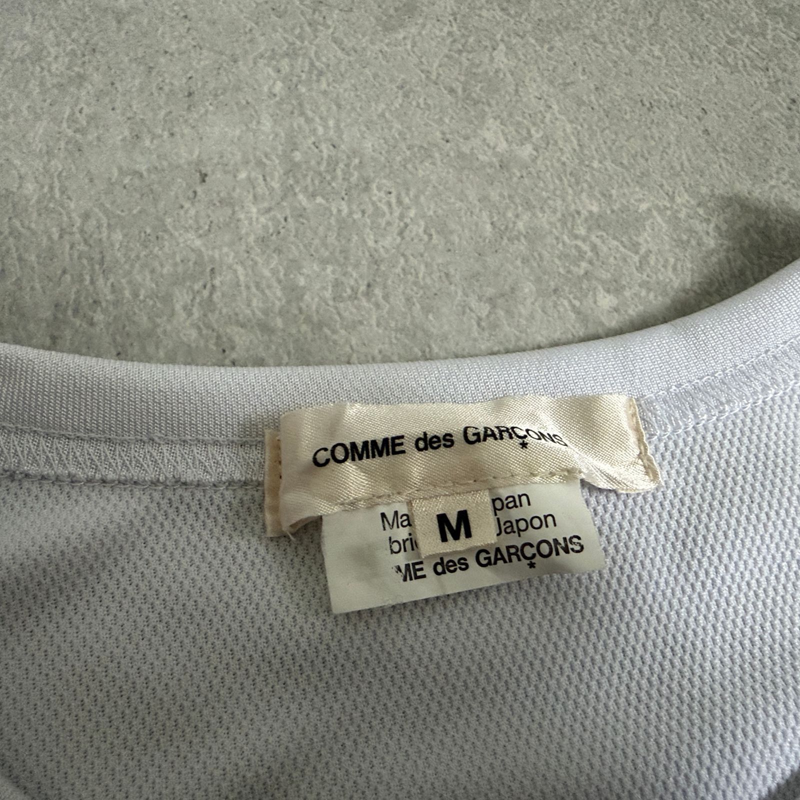 COMME des GARCONS メッセージプリント 長袖Tシャツ ロンT