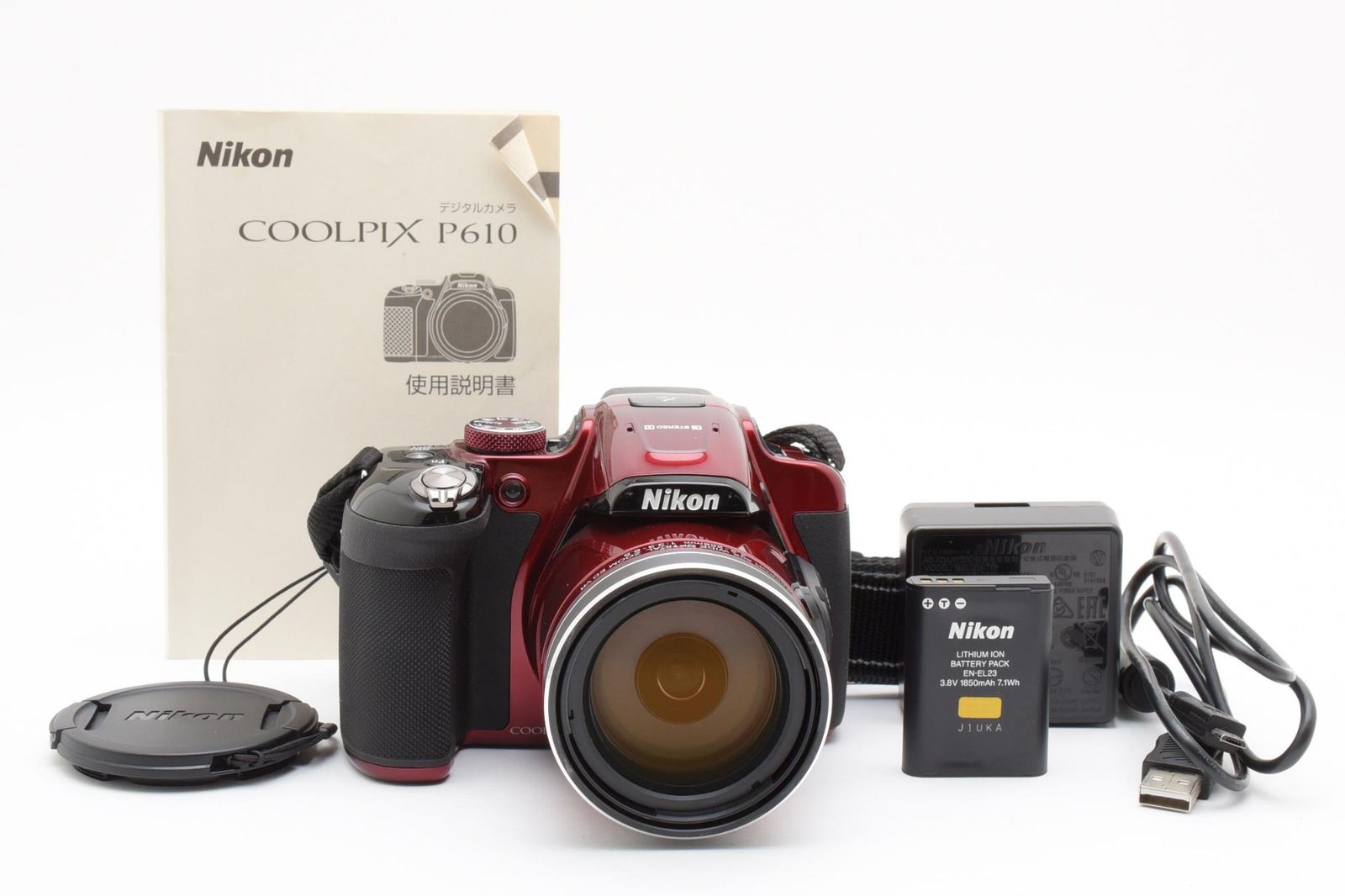 光学極上 Nikon ニコン COOLPIX P610 赤 レッド コンパクトデジタル