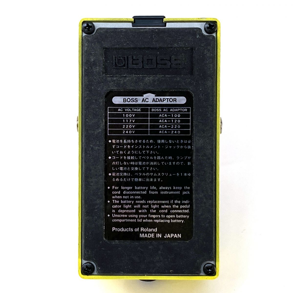 BOSS OD-2 日本製 ターボOD 中古 動作OK BOSS OD-2 TURBO Over Drive 1986年製 日本製 ボス 【 洛北阪急
