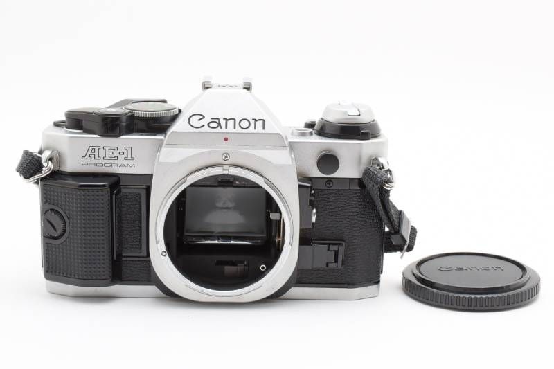 【実用品】Canon キャノン AE-1 PROGRAM ボディ シルバー フィルム一眼カメラ #4154-14