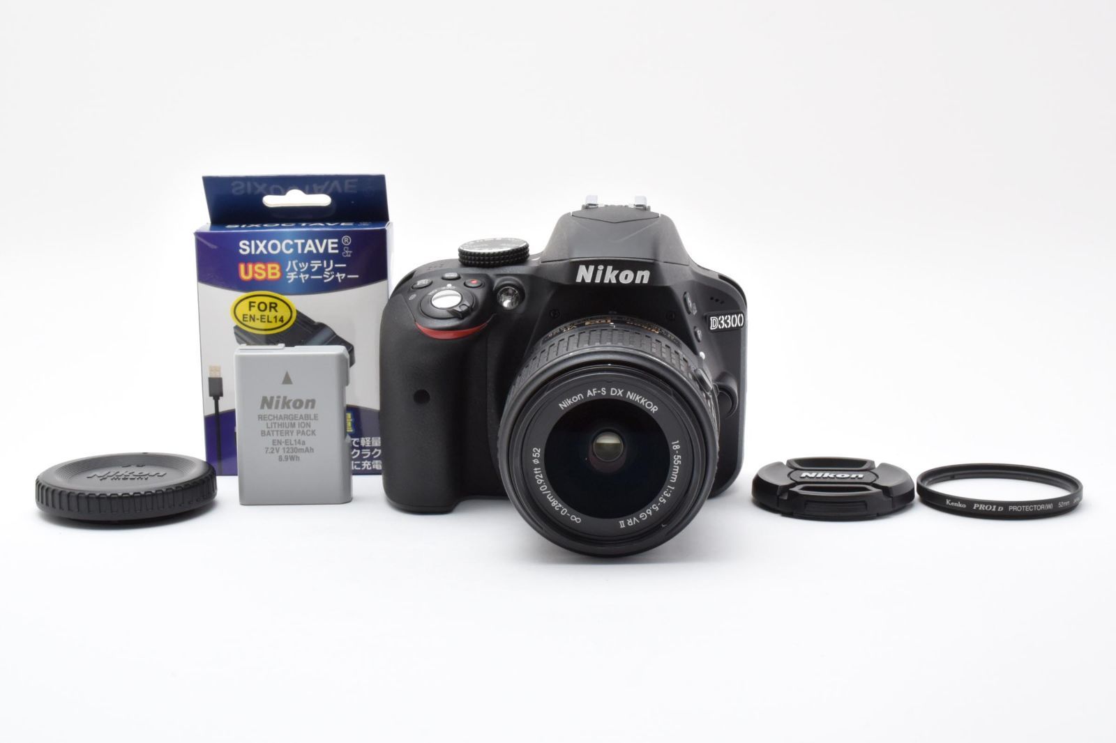 返品保証】☆極上品☆ニコン Nikon D3300 レンズキット AF-S 18-55mm