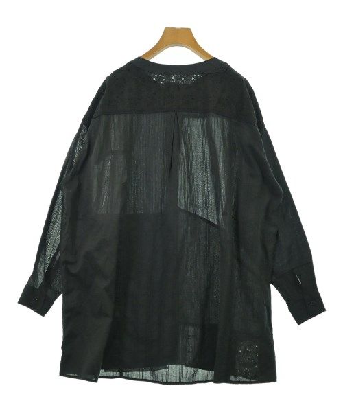 Co コー ブラウス XXL 黒 【古着】【中古】【送料無料】 THREE SQUARE スリースクエア ブラウス M 黒 【古着】【中古】【送料