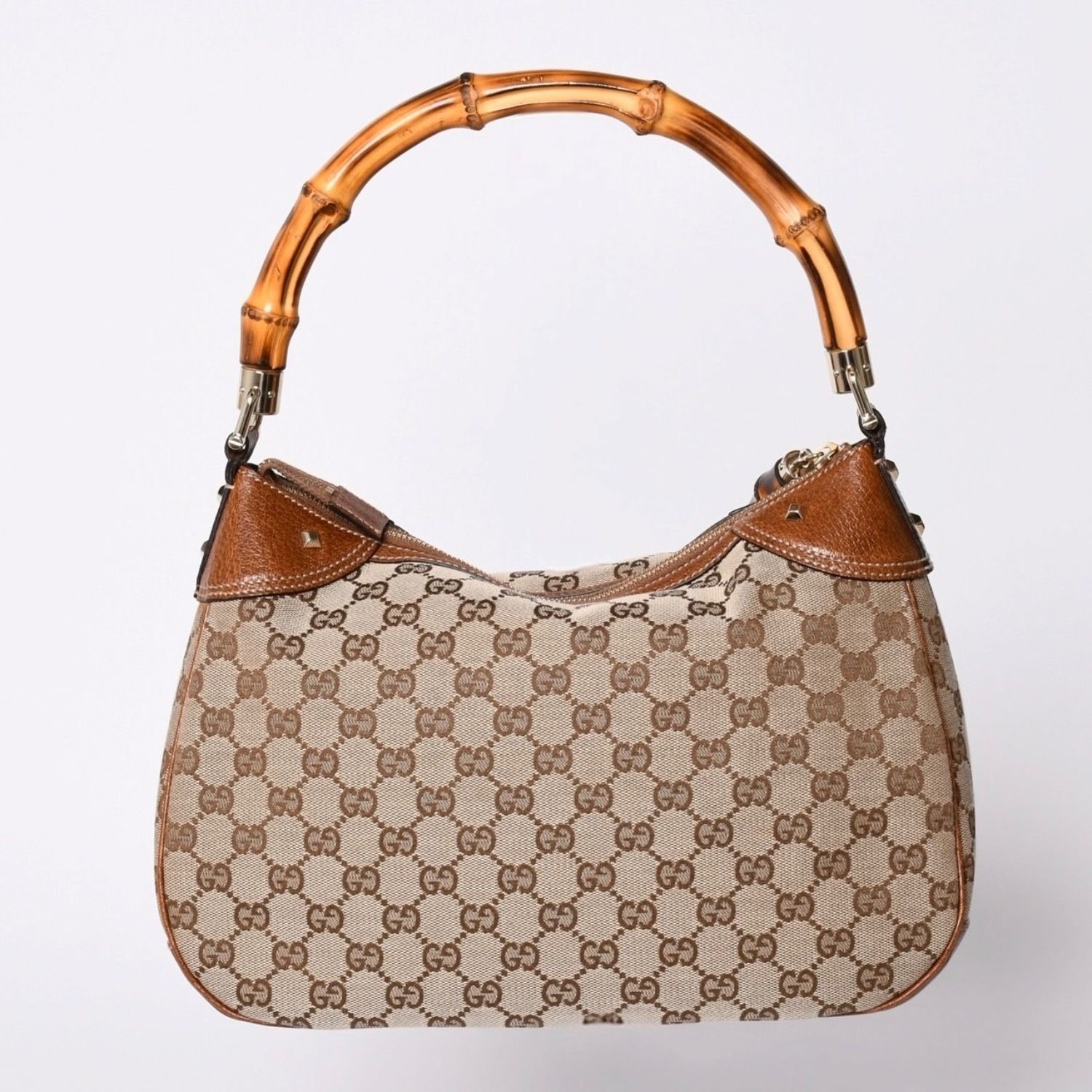 極美品 GUCCI グッチ バンブー Shoulder Bag ショルダーバッグ GG