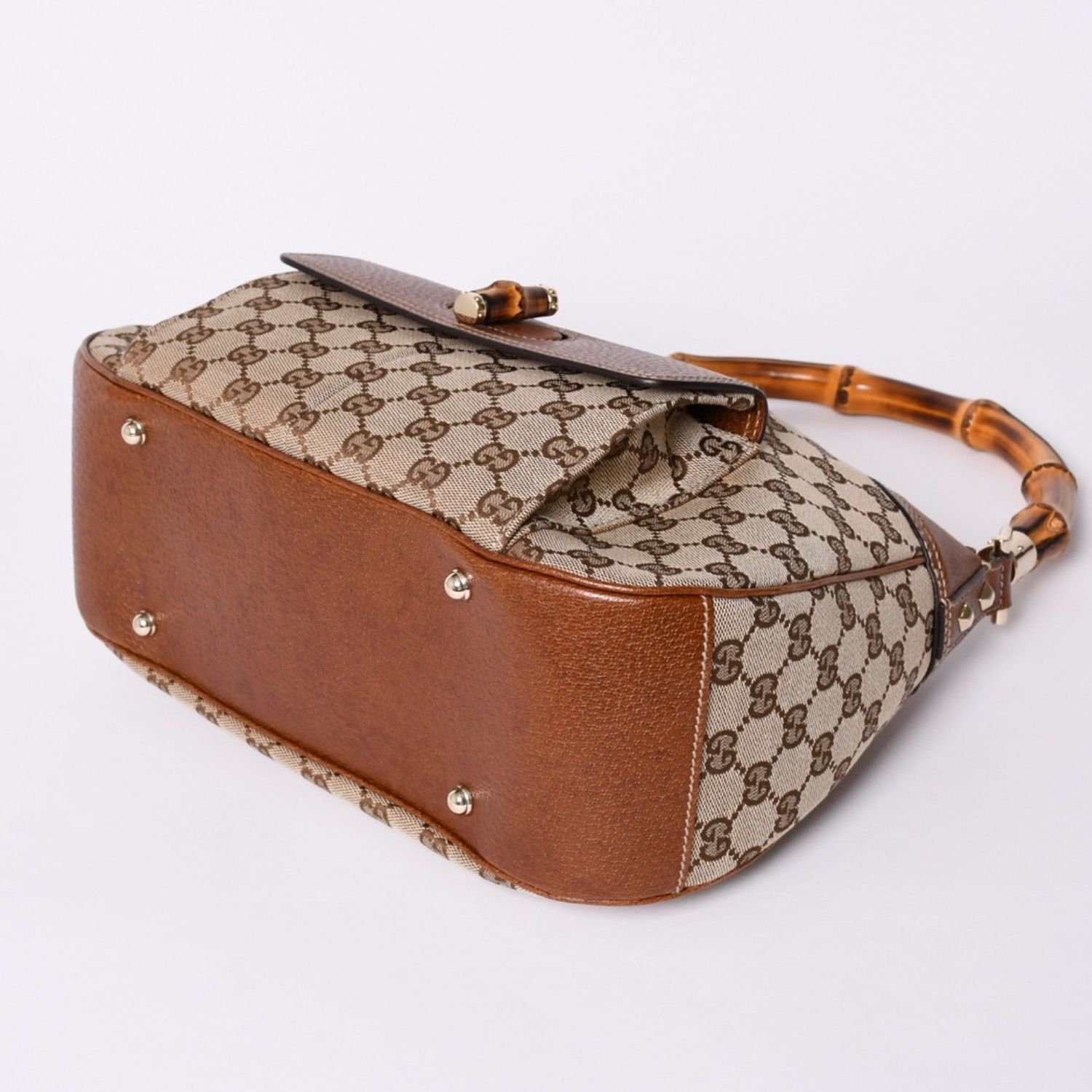 極美品 GUCCI グッチ バンブー Shoulder Bag ショルダーバッグ GG