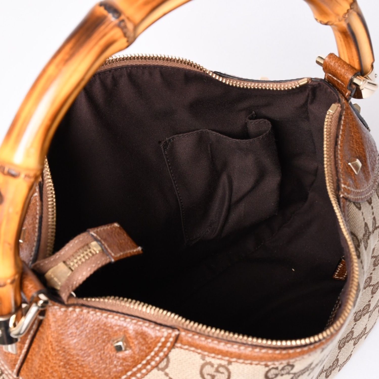 極美品 GUCCI グッチ バンブー Shoulder Bag ショルダーバッグ GG
