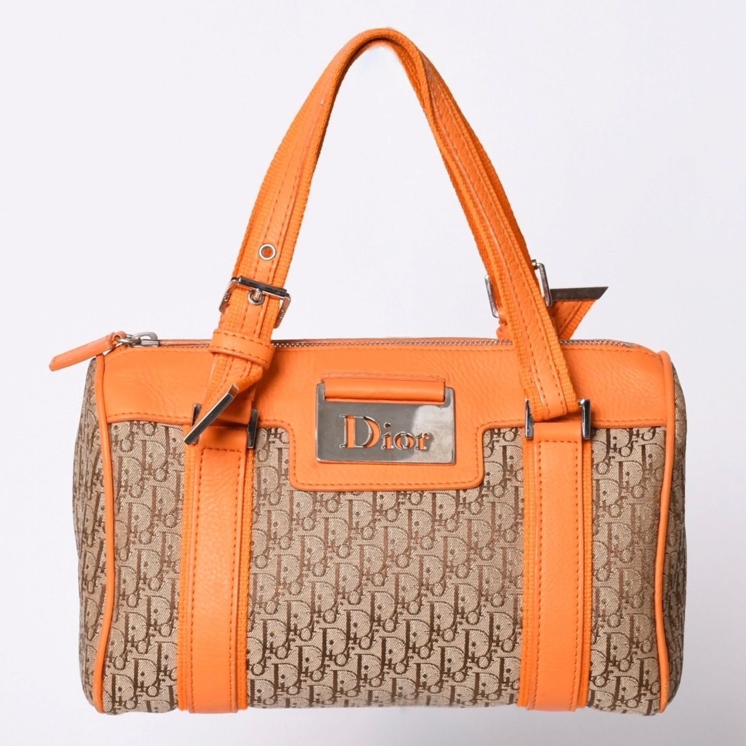 クリスチャンディオール Christian Dior カナージュ ショルダーバッグ バッグ レザー レディース オレンジ系 【中古】 ディオール カナージュ レディディオール ハンドバッグ ショルダー