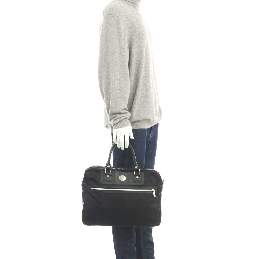 中古】オロビアンコ Orobianco ナイロン×レザー ブリーフケース