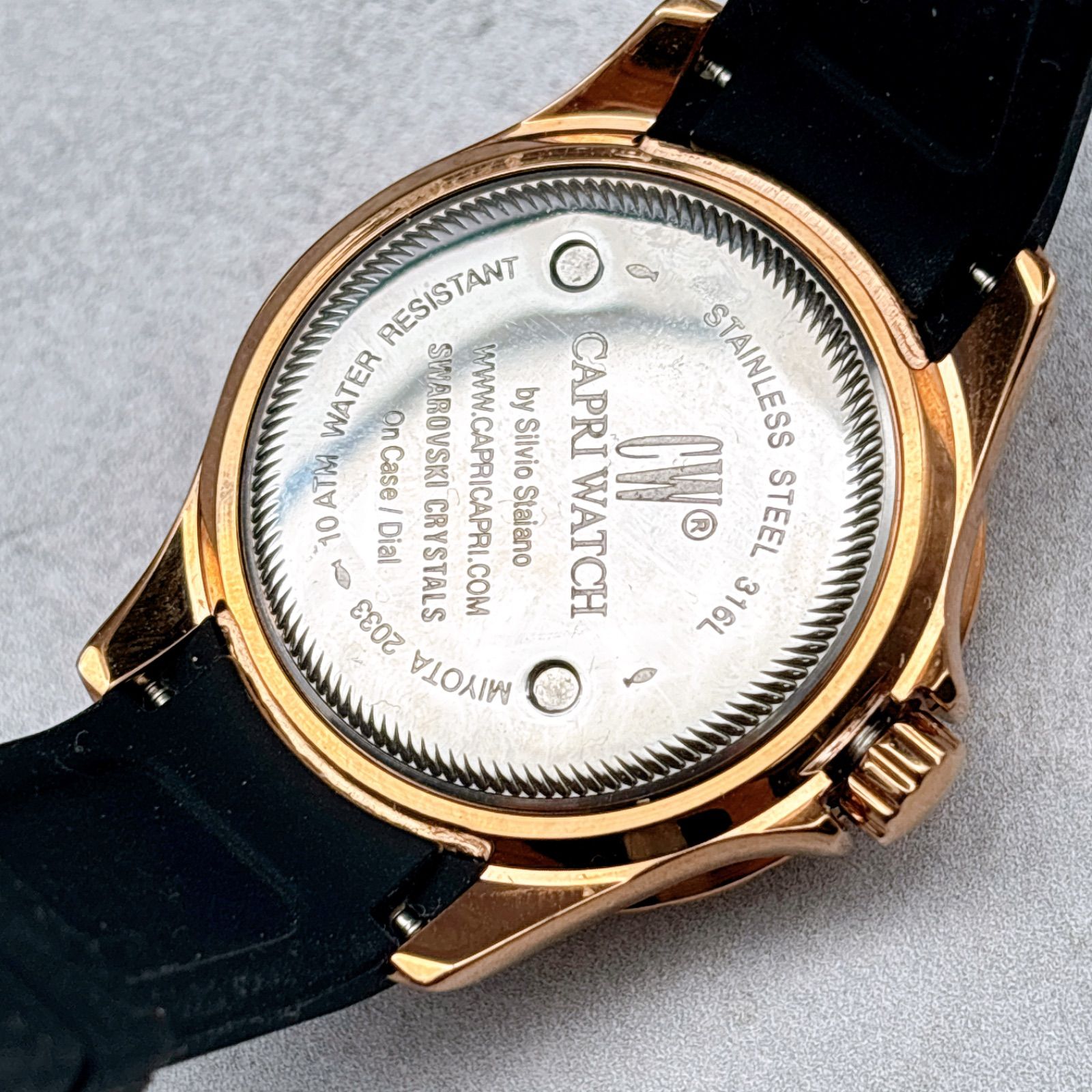 新品未使用！CAPRI WATCH （正規品） 美品 CAPRI WATCH クロノグラフ 箱付 カプリ島購入 希少 - メルカリ