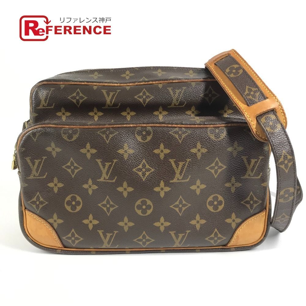 【中古】LOUIS VUITTON ルイヴィトン モノグラム ナイル ブラウン M45244 AR1000 モノグラムキャンバス ヴィンテージ ショルダーバッグ 鞄　かばん　肩掛け メッセンジャーバッグ レディース　メンズ　女性用　男性用 【ブランドギャラリー東心斎橋店】 LOUIS VUITTON（ルイ・ヴィトン） ルイ ヴィトン M45244 モノグラム