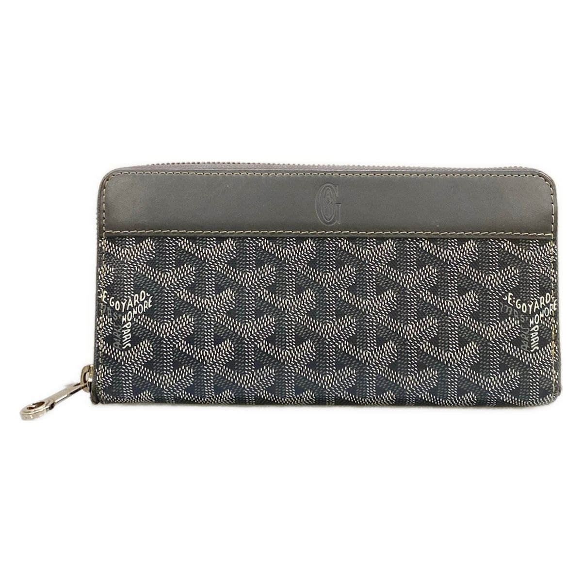 GOYARD(ゴヤール) 長財布 マティニョン グレー×アイボリー ラウンドファスナー レザー