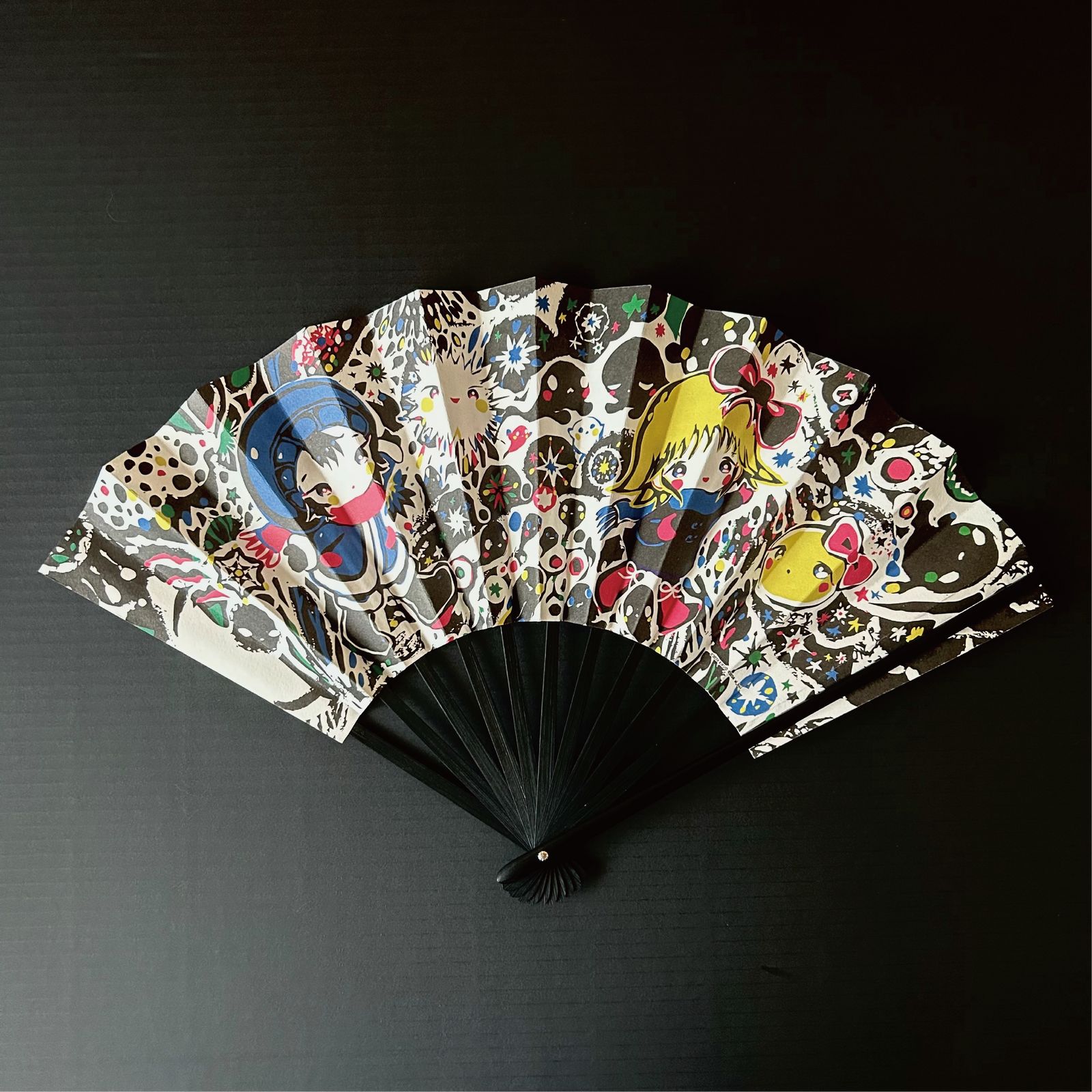 未開封 きくお 「そして君は月になった」扇子 'And Then You Became the Moon' Holding Fan