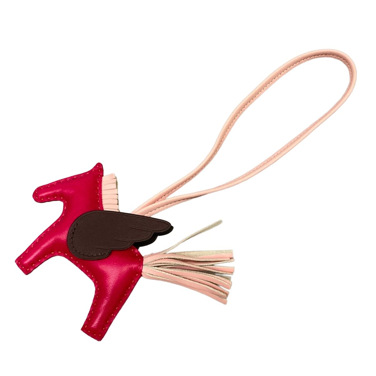 HERMES(エルメス) キーホルダー(チャーム) ロデオチャームペガサスPM フランボワーズ×ローズサクラ×ルージュセリエ