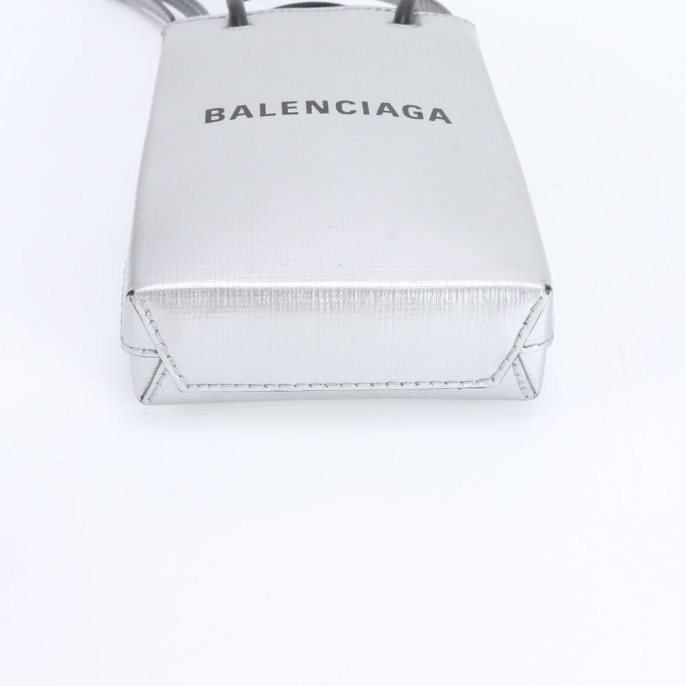 美品 バレンシアガ ショッピング フォンホルダー レザー 2WAY
