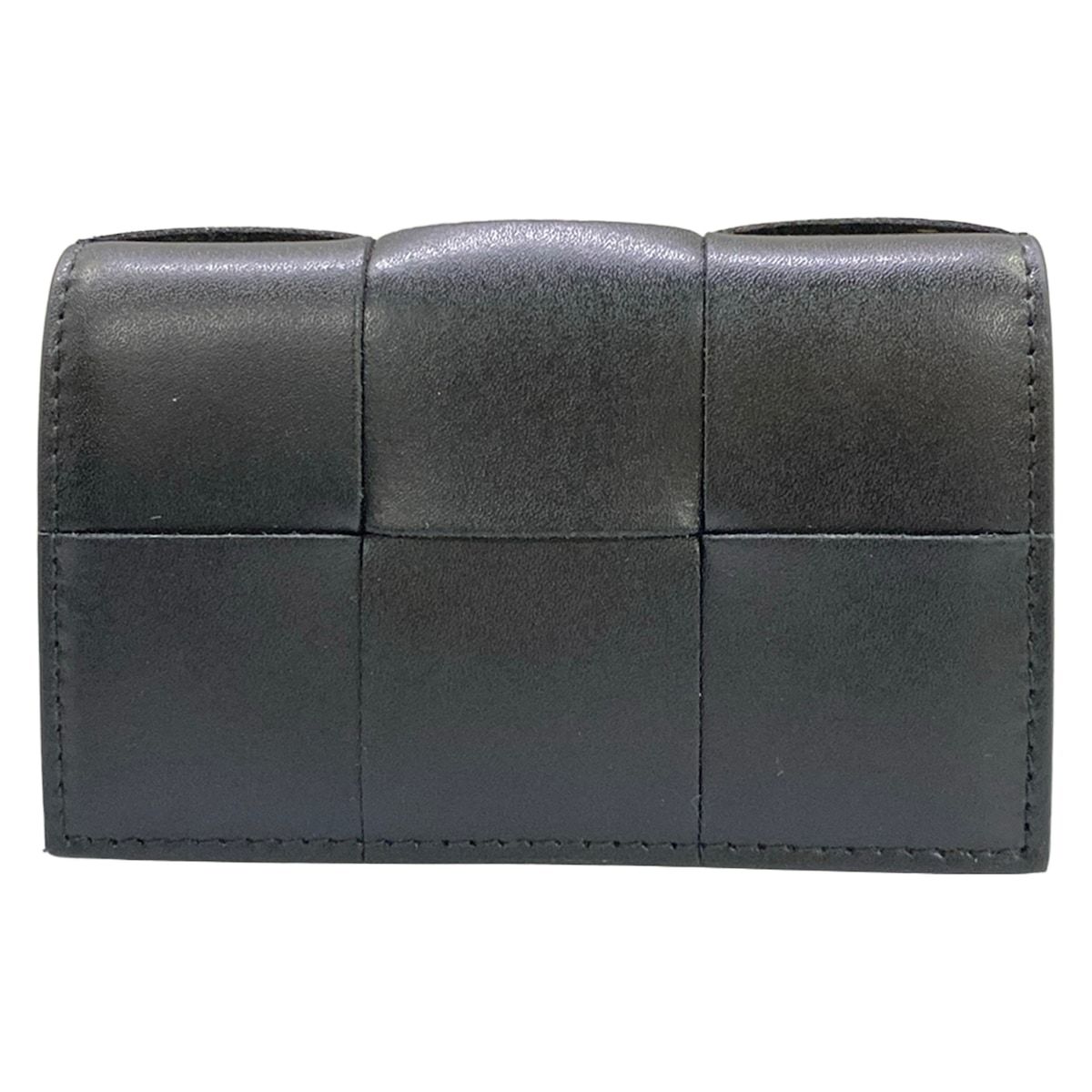 BOTTEGA VENETA(ボッテガヴェネタ) 名刺入れ美品 マキシイントレチャート 黒