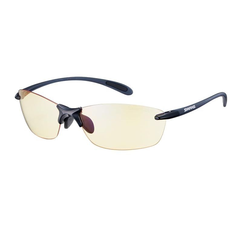 SWANS(スワンズ) 日本製 スポーツ サングラス エアレス リーフ フィット Airless Leaffit 夜間使用 夜間運転 SALF-0121 CNAV ナイトイエロー(両面マルチ) 運転 釣り ランニング 登山 0