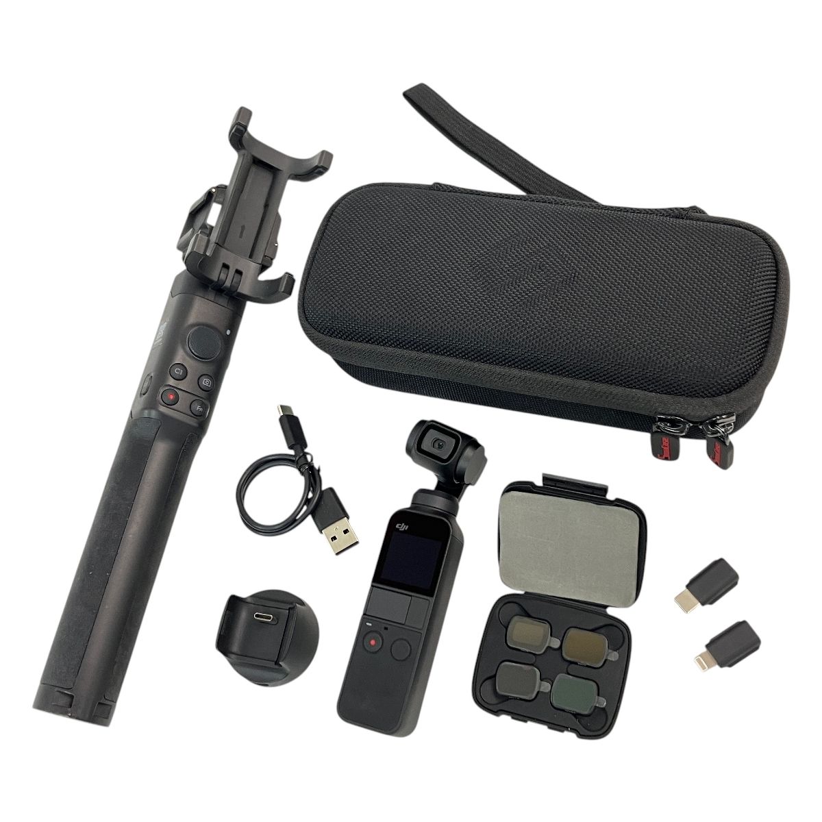 DJI Osmo Pocket OT110 延長ロッド OT-114 NDフィルター セット 中古 N11121521