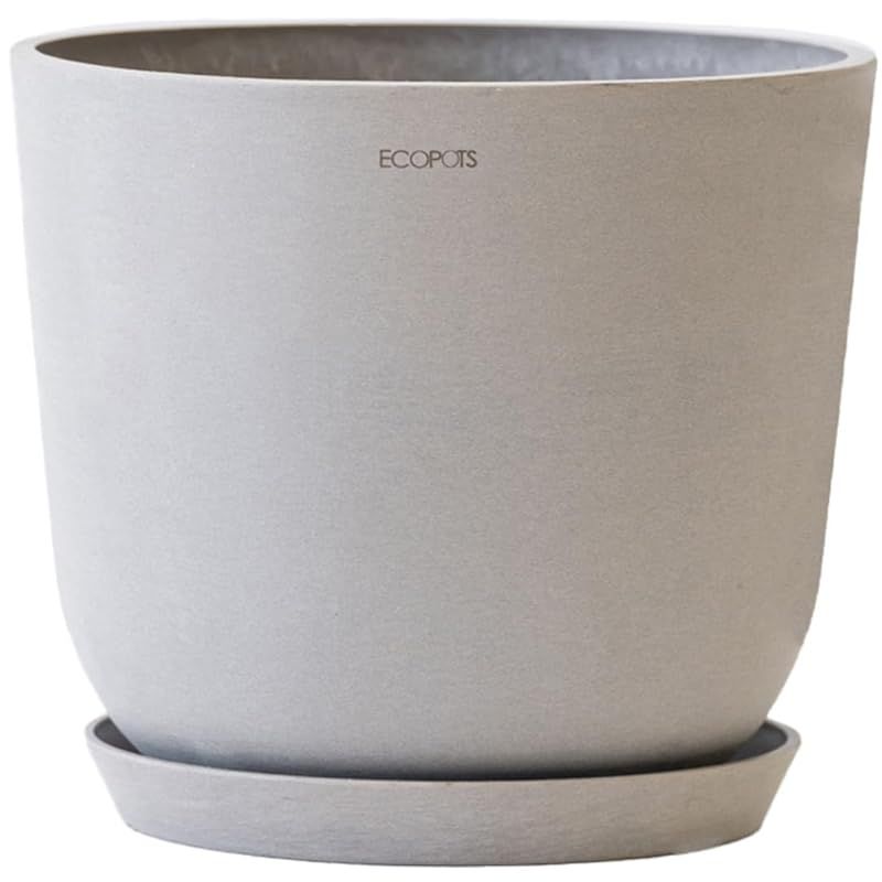 【新品】 ECOPOTS Oslo 植木鉢 5号 おしゃれ 軽い 鉢 鉢カバー プランター 中型北欧 インテリア プラスチック 天然石 植物 観葉植物 屋内 屋外トープ エコポッツ アンドプランツ AND PLANTS 1
