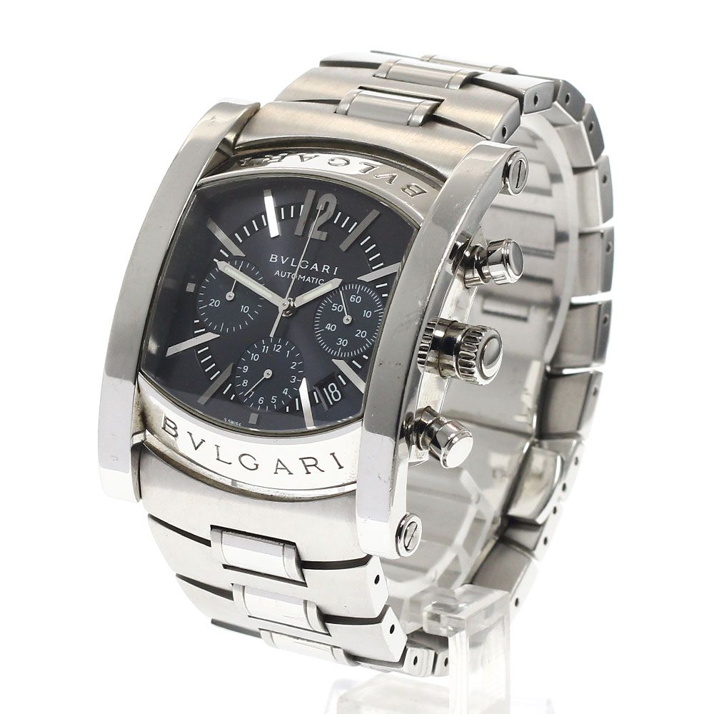 ジャンク ブルガリ BVLGARI AA48SCH アショーマ クロノグラフ デイト 