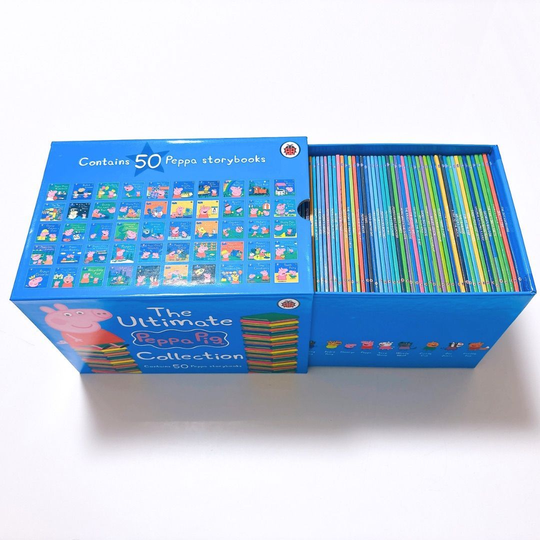 Peppa Pig 青ボックス ペッパピッグ 青箱 英語絵本50冊 洋書 おうち
